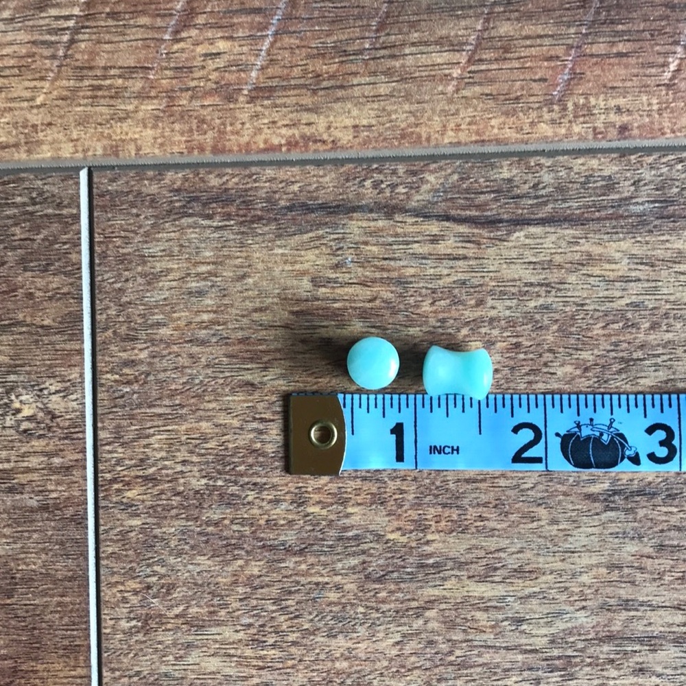 Amazonite Stone Plug Earrings - image 4
